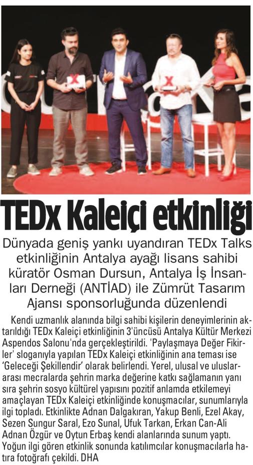 TEDX KALEİÇİ ETKİNLİĞİ