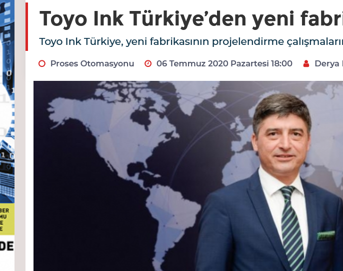  Toyo Ink Türkiye’den yeni fabrika hazırlığı 